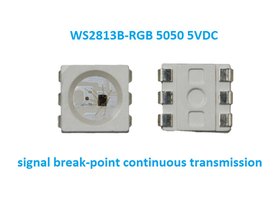 Ws2813 RGB 5050 SMd 5V Led CHip 5V ไซนัลแรงดันการทํางานจุดแตก LED การส่งต่อเนื่อง