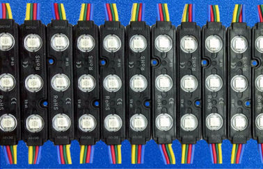 ความสว่างสูง 3 ชิปโมดูล LED SMD 5050 / โมดูล RGB LED กันน้ำพร้อมเลนส์