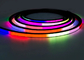 12V 24V ความยืดหยุ่น RGB LED Neon Light 16x16mm 20x20mm สีดํา