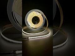 เครื่องตกแต่งบ้าน 20m ไม่มีความแรงดันตก 24V 480leds / M Cuttable นุ่มเทความหนาแน่นสูง COB LED สริป