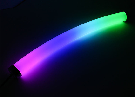 ดิจิตอล RGB RGBW Pixel LED Neon Strip DC5V 12V 24V เส้นผ่านศูนย์กลาง 40 มม. สีเต็ม