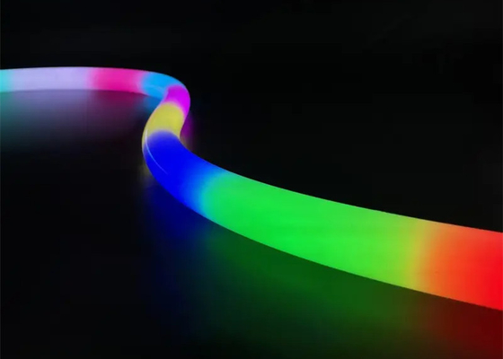 ดิจิตอล ไลท์บาร์ RGB ที่สามารถติดต่อได้ LED Neon 360 ° รอบ 25 มม แมจิก คอลเลอร์ การควบคุมภายนอก