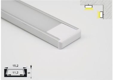 อลูมิเนียมอัลลอยด์ Anodized LED Light Tilebar โปรไฟล์ 15 X 6 มม. สำหรับ LED เพิก เชิงเส้น Lighting