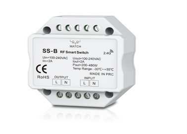 AC Triac RF สมาร์ทไฟ LED สวิตช์ควบคุมระยะไกล 30m กับ Relay Output