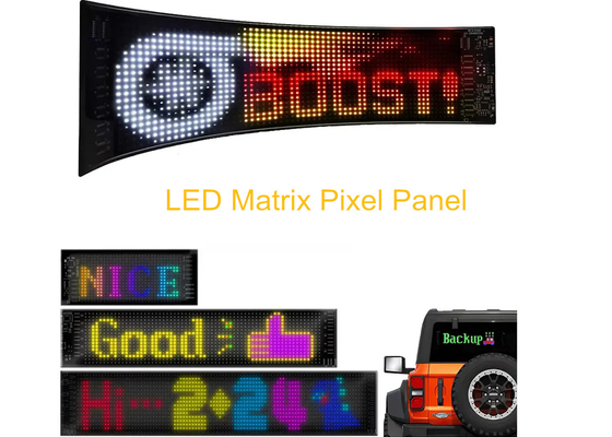 แอพควบคุมป้ายโฆษณาหน้าต่างหลัง จิติมาตรการแสดงด้วย 192x898mm LED Soft Display รูปภาพการเคลื่อนไหวรูปแบบ Rolling