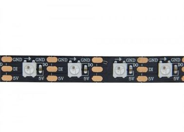 WS2812B ไฟ LED แถบดิจิตอลโปรแกรม PCB ดำกาวตนเองกับ CE / RoHS
