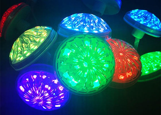 60mm Epistar 5050 LED สวนสนุก Light Cabochon Full Color RGB