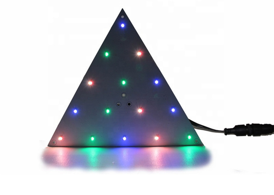 แผงสามเหลี่ยม LED Pixel Lamp DMX512 SMD5050 RGB แผงไฟสำหรับตกแต่ง
