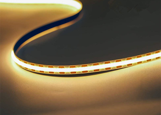 DC12V ไฟ LED เทปริบบิ้น 400 LEDs 8mm 10mm Cut IP20 Dotless COB LED Strip