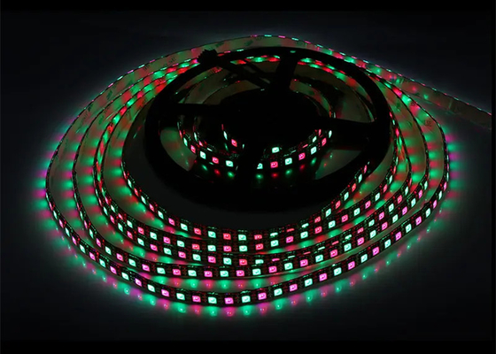 DC12V ไดจิทัล ดับเบิ้ล สายสัญญาณ IP20 WS2815 SMD5050 96 led/m l RGB IC สาย LED ที่อยู่