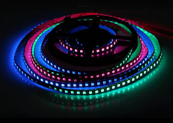 DC12V ไดจิทัล ดับเบิ้ล สายสัญญาณ IP20 WS2815 SMD5050 96 led/m l RGB IC สาย LED ที่อยู่