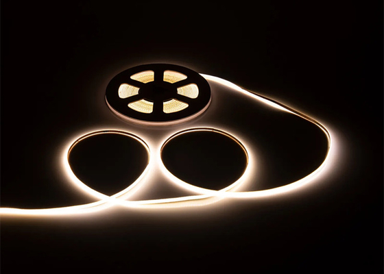 3mm Ultra Narrow COB LED Strip Rope ตู้เสื้อผ้า ตู้เสื้อผ้า แบคไลท์ทีวี 400LEDs / M