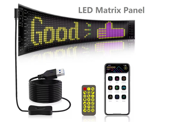 หน้าจอ LED นุ่ม แบรนด์ โฆษณา โปรโมชั่น จอ RGB สี APP สมาร์ท โปรแกรมภายใน LED สัญญาณ