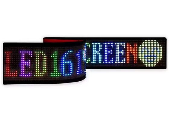 APP การควบคุม สกรีน LED แบบยืดหยุ่น เลื่อนข้อความตามสั่ง ใบแสดงผลการแสดงไฟฟ้า LED ดิจิตอลสําหรับรถ