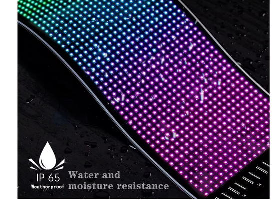 Pixel RGB Led Flexible Display แอปพลิเคชั่น Bluetooth รถโฆษณาจอ รถ Ip65 กันน้ํา Soft Digital Display