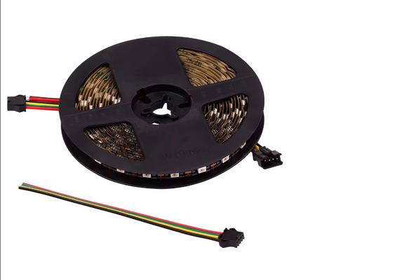 DC12V ดิจิตอล ดับเบิ้ล สัญญาณสาย LED Strip เทปยืดหยุ่น WS2815 SMD5050 IP20 60led 60Pixel RGB WS2815b IC