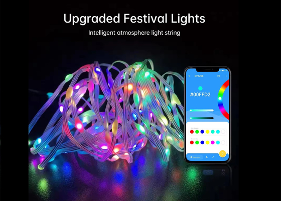 APP แสงสมาชิกสตริง แสงกันน้ํา LED เครื่องประดับคริสต์มาสต์ แสงสตริงนางฟ้า USB Smart Remote Control