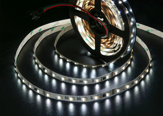 WS2805 จุดตัดต่อ RGBCW เทป 5 สี RGB + สีแฟนตาซี 2 สี จุดตัดต่อ 12V24V