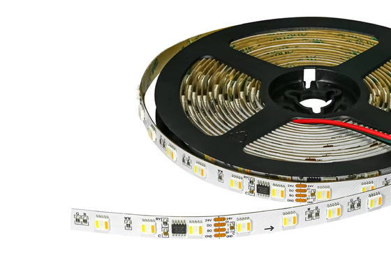 WS2805 จุดตัดต่อ RGBCW เทป 5 สี RGB + สีแฟนตาซี 2 สี จุดตัดต่อ 12V24V