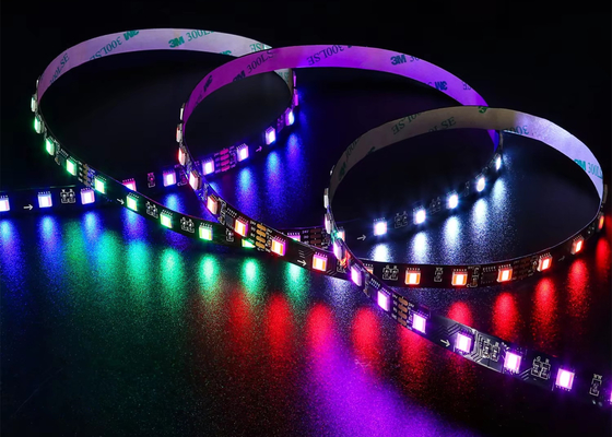 WS2805 จุดตัดต่อ RGBCW เทป 5 สี RGB + สีแฟนตาซี 2 สี จุดตัดต่อ 12V24V