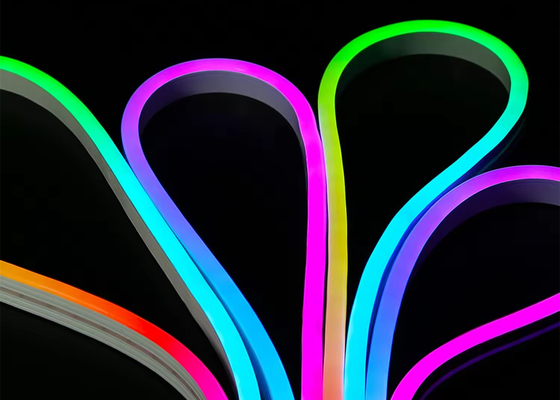 Smart Neon LED Rope Light Kit DC5V RGB Neon 1M 2M 5M IP67 DIY Neon Light Strip Bluetooth TUYA WIFI แอปเพลง
