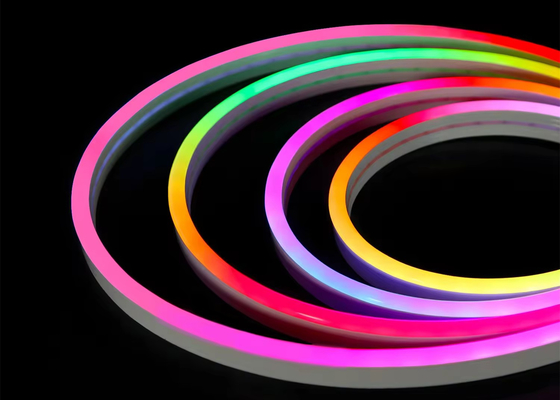 Smart Neon LED Rope Light Kit DC5V RGB Neon 1M 2M 5M IP67 DIY Neon Light Strip Bluetooth TUYA WIFI แอปเพลง