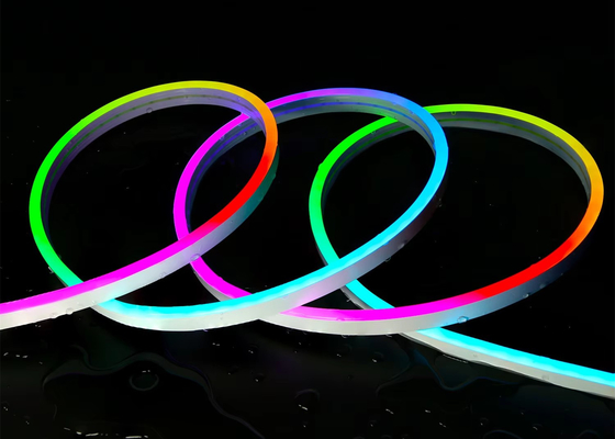 Smart Neon LED Rope Light Kit DC5V RGB Neon 1M 2M 5M IP67 DIY Neon Light Strip Bluetooth TUYA WIFI แอปเพลง