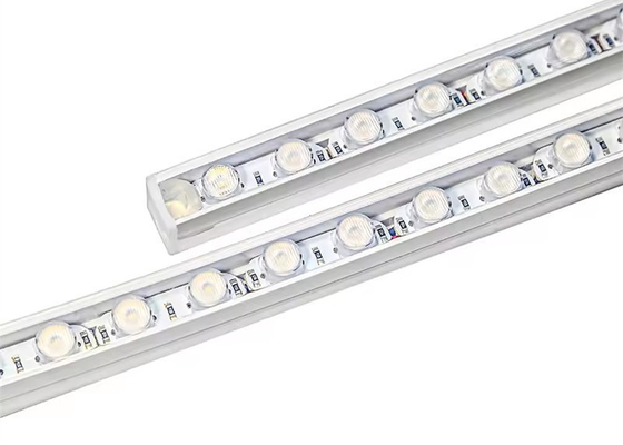 16 * 16 MM โน้มถ่วง เลนส์แสง LED เส้นตรง DC24V IP65 แสงล้างผนังกันน้ํา