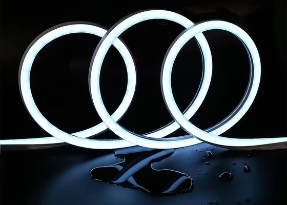ปรับแต่ง RGBW LED Neon Strip Sign ไฟ Flex ไฟ DMX สัญญาณ 24V IP67 กันน้ําสําหรับตกแต่งภายในและภายนอก 1616 มม