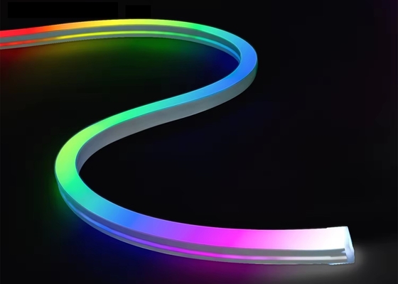 ปรับแต่ง RGBW LED Neon Strip Sign ไฟ Flex ไฟ DMX สัญญาณ 24V IP67 กันน้ําสําหรับตกแต่งภายในและภายนอก 1616 มม