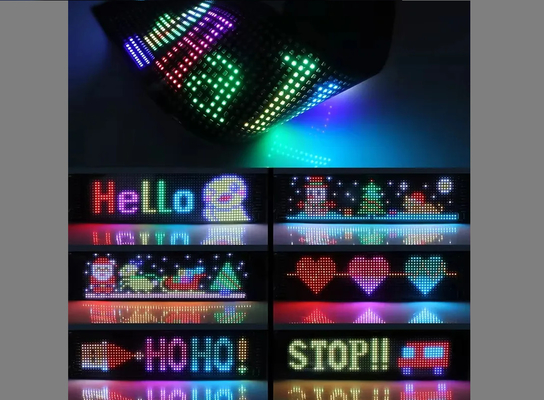 แอพควบคุมป้ายโฆษณาหน้าต่างหลัง จิติมาตรการแสดงด้วย 192x898mm LED Soft Display รูปภาพการเคลื่อนไหวรูปแบบ Rolling