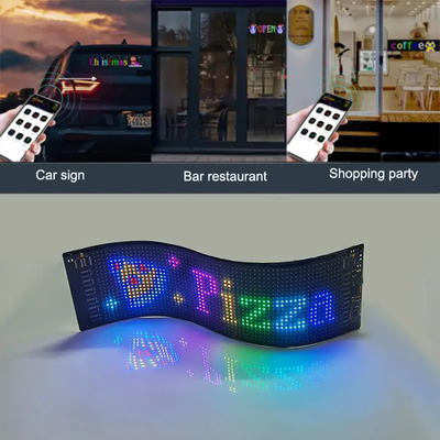 โฆษณาสกรอล LED Car Sign Board การควบคุมแอปพลิเคชั่นที่สามารถโปรแกรมได้