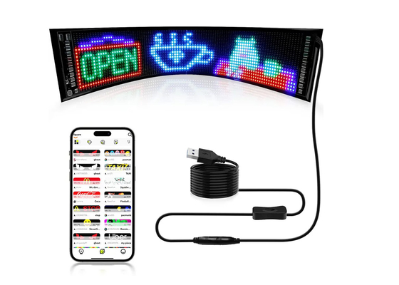 รถกระบะ Devil Eye LED Screen รถกระบะ ไลท์ รถกระบะ ไดนามิก LED Light Smart Car Sticker แผน LED ปรับปรุงได้ สําหรับกระจกหน้ารถกระบะ