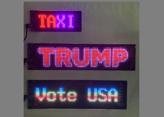 DIY Led Taxi Window Display Led Screen สําหรับโฆษณารถยนต์