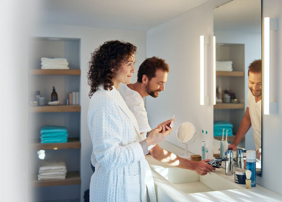 หลอด LED S14s S14d, ไฟส่องกระจก LED S14, ไฟตู้หลอดไส้ LED S14, หลอดไฟเส้นตรง, 5W/300MM