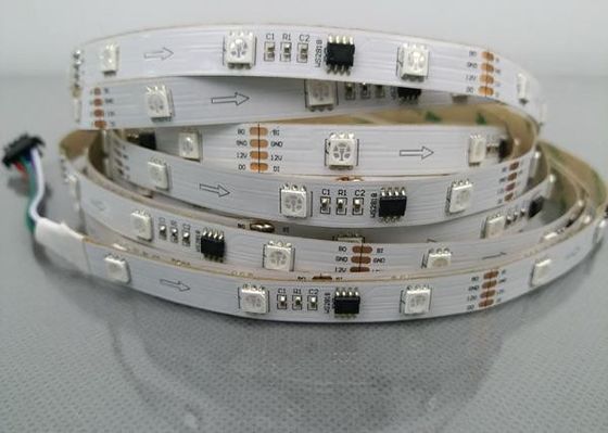 WS2818 IC Magic Digital ไฟ LED Strip, ตกแต่งแถบไฟ LED Super Bright DC 12V