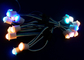 โคมไฟพิกเซล LED กันน้ำ 16 มม., DC 5V RGB Ws2811 LED Pixel String สำหรับป้ายคาสิโน