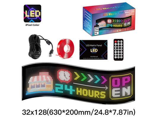 32*128 แผ่น LED การโฆษณาที่นําเสนอ Board Animation LED Panel กับ App Remote Control