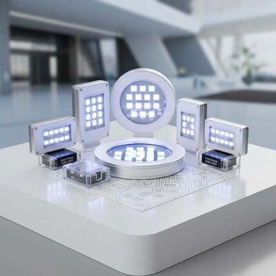 ไฟฉายแสง LED ที่กําหนดเอง รวมแสงแหล่ง LED และไฟฟ้าไฟเข้า AC85-265V ออกแบบสําหรับโครงการไฟฟ้าพลังงาน