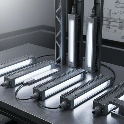 ไฟส่องสว่าง LED อลูมิเนียม IP65 ออกแบบมาสำหรับการใช้งานในอุตสาหกรรม พร้อมแหล่งกำเนิดแสง LED และโครงสร้างที่แข็งแรง