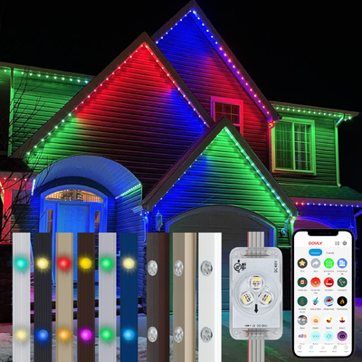 ไฟส่องชายคา LED ควบคุมอัจฉริยะภายนอกอาคาร 30W WiFi APP RGB กันน้ำ IP65 สำหรับวิลล่า สวน